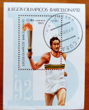 CUBA-&#039;&#039;SPORT -OLIMPIADA-BARCELONA92&#039;&#039;--STAMP.