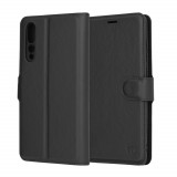 Husa pentru Huawei P20 Pro, Techsuit Leather Folio, Black