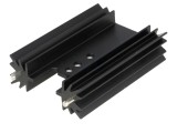 Radiator extrudat TO220 negru, 50,8mm, 9,1K/W - STONECOLD