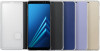 Husa Neon Flip Cover Samsung Galaxy A8 2018 folie sticla stylus, Alt model telefon Samsung, Auriu, Mov, Negru, Silicon