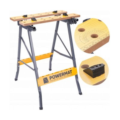 Masa de lucru, 100 kg/560 mm, reglabila pliabila pentru atelier, Powermat foto