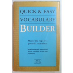 QUICK&amp;amp,EASY VOCABULARY BUILDER , MASTER THE STEPS TO A POWERFUL VOCABULARY ! 1998