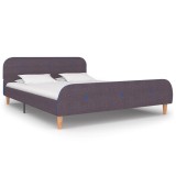 Cumpara ieftin Cadru de pat fara saltea tesatura taup 135x190 cm