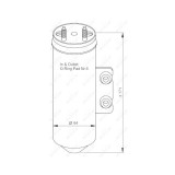 Uscator condensator aer conditionat Peugeot 206 (2a/C)/ 206+ (T3e) Nrf 33198