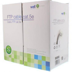 Cablu FTP CAT5e 8 fire din cupru 0.50mm Well