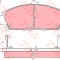 Set placute frana,frana disc HONDA ACCORD VI (CG, CK) (1997 - 2003) TRW GDB1061