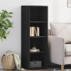 Gossi dulap inalt, negru, 40x41x124 cm, lemn prelucrat