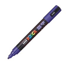 Marker UNI PC-5M Posca, 1.8-2.5 mm,varf mediu,albastru prusia