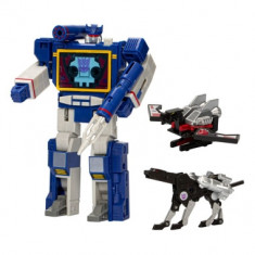 The Transformers Retro G1 Action Figure Decepticon Communicator Soundwave with Laserbeak &amp;amp; Ravage 18 cm foto