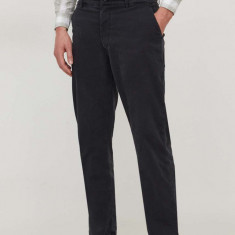 Pepe Jeans pantaloni barbati, culoarea negru, drept