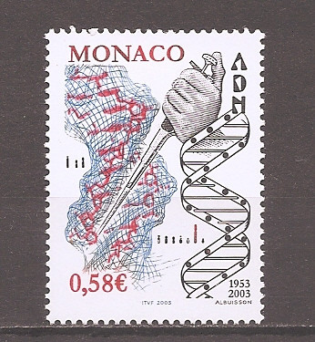 Monaco 2003 - A 50-a aniversare de la descoperirea structurii ADN, MNH foto