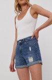Cumpara ieftin Haily&#039;s Pantaloni scurți jeans femei, material neted, high waist