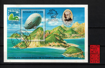 Sao Tome e Pricipe, 1979 | Expo Brasiliana 79 - Zeppelin - Rowland Hill | aph foto