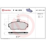 Placute frana Land Rover Freelander I (L314) 02.98-10.06, Freelander I Soft Top (L314) 02.98-10.06, Fata, Brembo