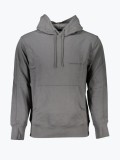 Cumpara ieftin Hanorac barbati fara inchidere cu logo si croiala Regular Fit, Gri inchis, XL