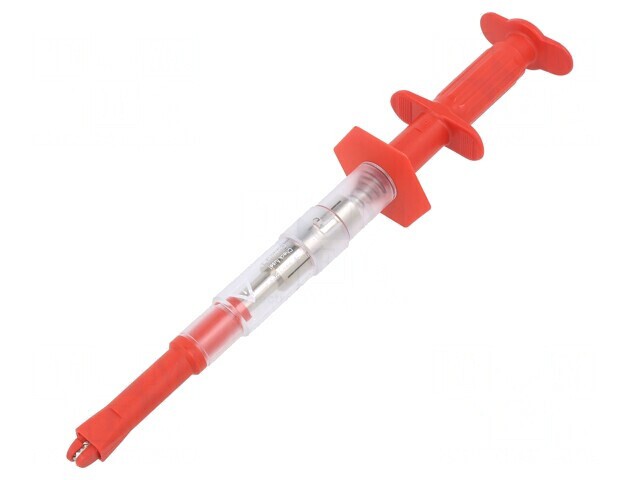 Clips de măsurare crocodil 16A roșu nichelat