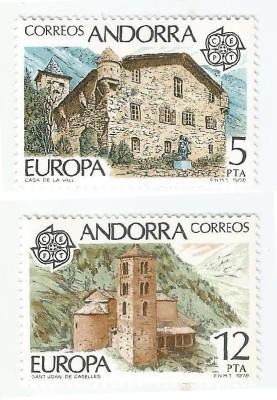 |Andorra, posta spaniola, Europa CEPT, 1978, MNH foto