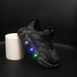 Cumpara ieftin Adidasi negri cu luminite - Super Style (Marime Disponibila: Marimea 21)