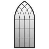 Cumpara ieftin Oglinda, negru, 100x45 cm, fier, utilizare in interior