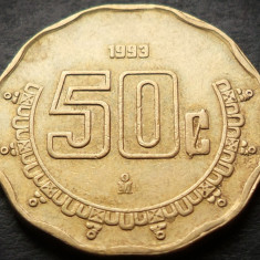 Moneda exotica 50 CENTAVOS - MEXIC, anul 1993 * cod 4576 = excelenta