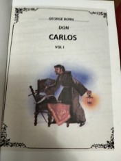 Don Carlos - George Born 2 volume ( carte netradusa in limba romana )