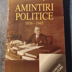 Amintiri politice 1936 - 1945 Valeriu Pop