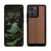 Husa Kwmobile pentru Motorola Edge 40 Neo, Maro, Lemn, KWM000022OA001C, Silicon, Carcasa