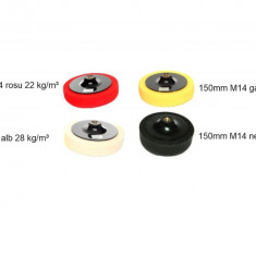 Set de 4 bureti pentru lustruit polisat 150mm M14 diferite granulatii profil normal