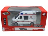 Macheta metal replica duba mercedes Sprinter Ambulanta 1:32 sunet si lumini