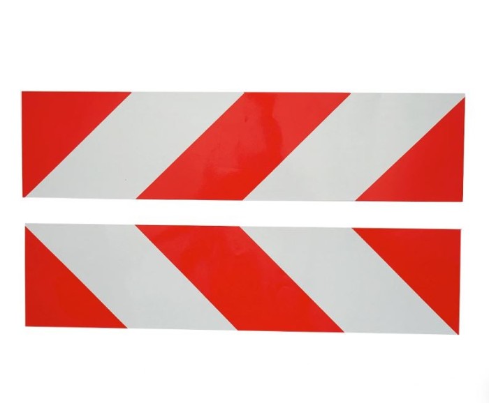 Autocolant reflectorizant dungat alb-rosu, Autospeed