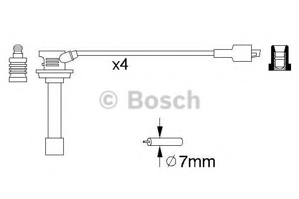 Set fise bujii SUZUKI VITARA Cabrio (ET, TA) (1988 - 2002) BOSCH 0 986 356 810
