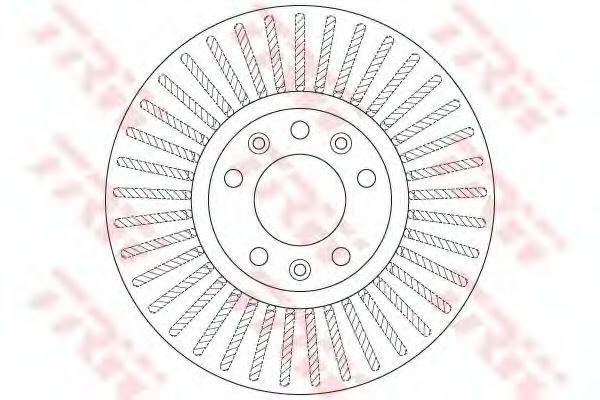 Disc frana CITROEN C5 III Break (TD) (2008 - 2016) TRW DF6419