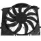GMV radiator electroventilator Mercedes Clasa CL (C215), 06.2001-2006, CL500, 5.0 V8, CL55 AMG, motor 5.4 V8, benzina, cu AC, 650 W; 535 mm; 4 pini,
