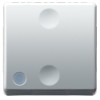 Intrerupator cap scara simplu Gewiss System GW20589, posibilitare iluminare, incastrat, modular - 2, alb