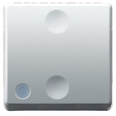 Intrerupator cap scara simplu Gewiss System GW20589, posibilitare iluminare, incastrat, modular - 2, alb foto