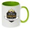 Cana maner verde personalizata &quot;Cel mai bun UNCHI&quot;, INOVATIX&reg;. 330ml