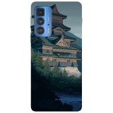 Husa compatibila cu Motorola G51 model Japan Castle, Silicon, TPU, Viceversa, Transparent, Carcasa