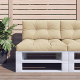 VidaXL Pernă de paleți, bej, 70x40x12 cm, material textil