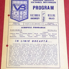 Program meci fotbal VICTORIA Bucuresti - OTELUL GALATI (14.05.1988)