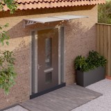 Copertina Usa Gossi Gri Transparent 199x90cm Policarbonat Protectie Ploaie Grindina