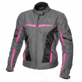 Geaca moto textil dame Adrenaline Love Ride 2.0, negru/gri/roz, marime M