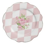 Cumpara ieftin Farfurie portelan multicolor Romantic &Oslash; 20x2 cm