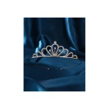 Cumpara ieftin Diadema (Coronita) Mireasa subtire cu strasuri, aurie- 53997