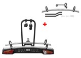 Suport biciclete Menabo Merak Tilting Plus pentru 3 biciclete cu prindere pe carligul de remorcare