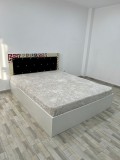 Pat Carla 160 cm x 200 cm Alb Negru fara Saltea