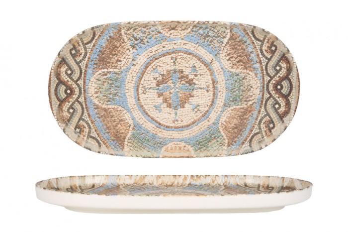 Rinart Placa de service - Celest - Por&Aring;&pound;elan - 31x18 cm - set de 2