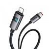 Cablu Date si Incarcare USB-C - Lightning McDodo CA-6570 Display, 36W, 1.2m, Negru, Apple