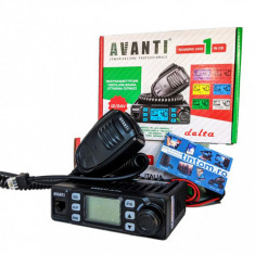 Statie Radio CB AVANTI Delta VOX 15 Autosquelch 12V – 24V Roger Beep * Editie noua 2024 *