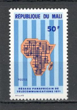 Mali.1971 Reteaua africana de telecomunicatii DM.89 foto