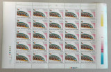 TIMBRE ROM&Acirc;NIA LP1397/1995 -Coală 25 timbre- val. nominală 960lei -MNH, Nestampilat